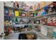 Walk-in pantry with ample shelving and storage space for food and kitchen essentials at 11912 Richmond Trl, Parrish, FL 34219
