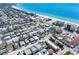 Aerial view of property showing proximity to local beach and waterfront at 120 148Th E Ave, Madeira Beach, FL 33708