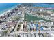 Overhead view of property showcasing proximity to the beach and local amenities at 120 148Th E Ave, Madeira Beach, FL 33708