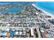 Beautiful aerial view of property showcasing location near local beaches and waterfront at 120 148Th E Ave, Madeira Beach, FL 33708