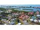 A beautiful aerial view shows this property's proximity to the beach at 14511 Catalina Cir # 14511, Seminole, FL 33776