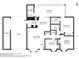 Detailed floor plan showcasing the layout with dimensions of the home at 18350 Burkholder Cir, Port Charlotte, FL 33948