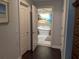 Bathroom with a soaking tub, stylish tile, and a bright, airy feel enhanced by natural light at 249 Iron Age St., Safety Harbor, FL 34695