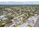 Aerial view of a residential neighborhood with single Gathering homes, yards, and mature trees at 2851 66Th N Way, St Petersburg, FL 33710