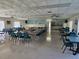 Large community meeting room with tables, chairs, serving area, and a kitchen at 4915 Bay Ne St # 322, St Petersburg, FL 33703