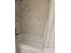 Bathroom tub and shower with marble patterned tile walls and shower curtain at 4915 Bay Ne St # 322, St Petersburg, FL 33703