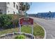 Sign that reads 'Welcome to the Avalon', near a neatly landscaped area and a street at 5840 30Th S Ave # 208, Gulfport, FL 33707
