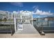 South Dock at Town Shores community with a well maintained dock and a beautiful view at 5840 30Th S Ave # 208, Gulfport, FL 33707