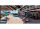 Inviting backyard pool and patio area ideal for entertaining and relaxation at 7013 Boca Ciega Dr, St Pete Beach, FL 33706