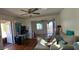 Cozy living room with comfortable seating and views at 7013 Boca Ciega Dr, St Pete Beach, FL 33706