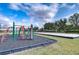 The common playground area features swings, rock climbing, and a sand volleyball court at 31132 Masena Dr, Wesley Chapel, FL 33545