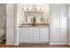 Bathroom with a double sink vanity and cabinetry for ample storage at 36645 Kay Ave, Zephyrhills, FL 33542