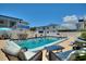 Outdoor pool area with lounge chairs and seating at 4400 37Th S St # 3, St Petersburg, FL 33711