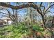 An expansive backyard featuring mature trees and lush greenery, creating a private, natural oasis at 4928 Petunia Ct, New Port Richey, FL 34652