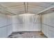 Shed interior shows an open space that can be used for storage or hobbies at 5602 Bay Blvd, Port Richey, FL 34668