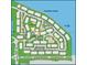 Overhead view of community map, showing building footprint and amenities at 628 Arbor Lake Ln, Tampa, FL 33602