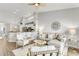 Open floor plan showing the living room and kitchen with barstool seating at 628 Arbor Lake Ln, Tampa, FL 33602