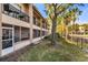 Exterior view of condos and trees by a lake at 628 Arbor Lake Ln, Tampa, FL 33602