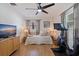 Bedroom featuring a Peloton bike, daybed and a TV at 713 43Rd N Ave, St Petersburg, FL 33703