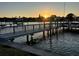 Close-up of the boat dock on the waterfront at 1118 Monterey Ne Blvd, St Petersburg, FL 33704