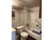 Bathroom featuring a tub and shower combination, a vanity, and a toilet at 1811 Bedford Ln # 162, Sun City Center, FL 33573