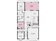Detailed home floor plan with primary suite, two bedrooms, great room, kitchen, lanai, and two car garage at 26836 Dove Dr, Punta Gorda, FL 33955