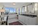 Spacious bathroom with double vanity, marble floors, and a well-lit vanity area at 3301 Bayshore Blvd # 1908B, Tampa, FL 33629