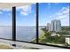 Stunning waterfront view from a window overlooking the skyline and winding shoreline at 3301 Bayshore Blvd # 1908B, Tampa, FL 33629