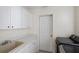 Functional laundry room with cabinetry and a utility sink for added convenience at 4224 Preserve Pl, Palm Harbor, FL 34685
