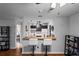 A comfortable living area featuring a breakfast bar with seating and direct access to the kitchen at 10263 Gandy N Blvd # 209, St Petersburg, FL 33702