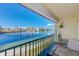 Balcony overlooking tranquil water and a charming view at 7420 Bay Island S Dr # 281, South Pasadena, FL 33707