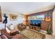 Cozy den space with a window, comfortable seating, and a unique decorative style at 7420 Bay Island S Dr # 281, South Pasadena, FL 33707