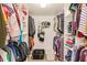 Organized walk-in closet with ample shelving and hanging space for storage at 7420 Bay Island S Dr # 281, South Pasadena, FL 33707