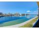 Bright water view from the residence overlooking boats docked with blue skies at 7420 Bay Island S Dr # 281, South Pasadena, FL 33707