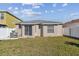 Cozy backyard with healthy green grass and a sliding glass door at 8133 Canterbury Lake Blvd, Tampa, FL 33619