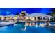 Beautiful community pool featuring sun bathing chairs, seating areas, and a jacuzzi at 13359 Orca Sound Dr, Riverview, FL 33579