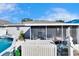 Screened in patio and above ground pool at 13507 Mango Bay Dr, Riverview, FL 33579