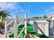 Backyard with above ground pool and exterior storage at 13507 Mango Bay Dr, Riverview, FL 33579