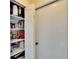 Well-organized pantry with shelving and storage for food and household items at 13507 Mango Bay Dr, Riverview, FL 33579