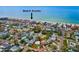 Aerial view highlighting proximity to beach access at 16004 2Nd E St, Redington Beach, FL 33708