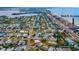 Aerial view of the home location with beach access at 16004 2Nd E St, Redington Beach, FL 33708