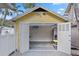 Large garage with overhead storage and modern doors, perfect for extra space at 445 13Th Ne Ave, St Petersburg, FL 33701