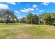 Outdoor sand volleyball court surrounded by grass, palm trees and lush landscaping at 4564 Juniper Dr, Palm Harbor, FL 34685