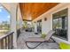Wide balcony with outdoor furniture and great view at 5010 W Dickens Ave, Tampa, FL 33629