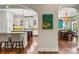 Spacious gourmet kitchen features a central island, custom cabinetry, and stainless steel appliances at 5010 W Dickens Ave, Tampa, FL 33629