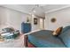 Bright main bedroom boasts ample natural light, stylish furnishings, and a serene ambiance at 5010 W Dickens Ave, Tampa, FL 33629