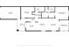 Detailed floor plan displaying the layout of the home, including the kitchen, living room, and bedrooms at 6428 Thicket Trl, New Port Richey, FL 34653