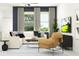 Comfortable living room with modern furnishings, a large window, and stylish decor at 10807 Fort White Ct, Tampa, FL 33647