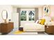 Bright bedroom with stylish decor, natural light and modern furniture at 11870 Sparkling Topaz Cv, Parrish, FL 34219