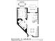 Floor plan depicting a 1 bedroom villa with balconies and bathroom at 15000 Madeira Way # 512, Madeira Beach, FL 33708